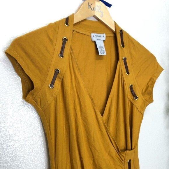 Varner Marc Valvo Mustard Dress - Picture 2 of 5